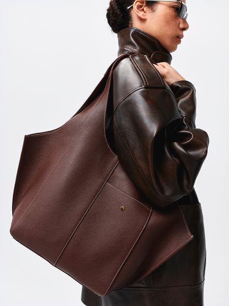 RSVP | Bag - Parachute Small - Grained Brown – RSVP Paris