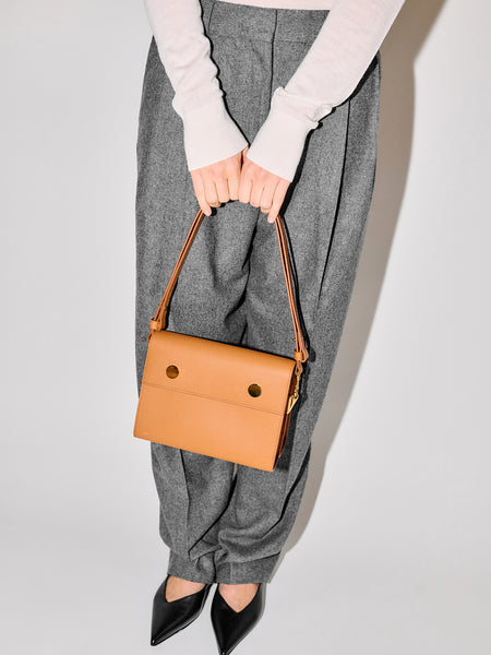 Duo in grained cognac calfskin – RSVP Paris