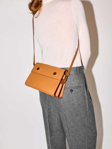 Duo in grained cognac calfskin – RSVP Paris