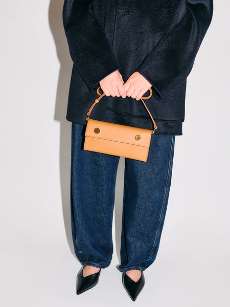 Skinny B grained cognac calfskin – RSVP Paris