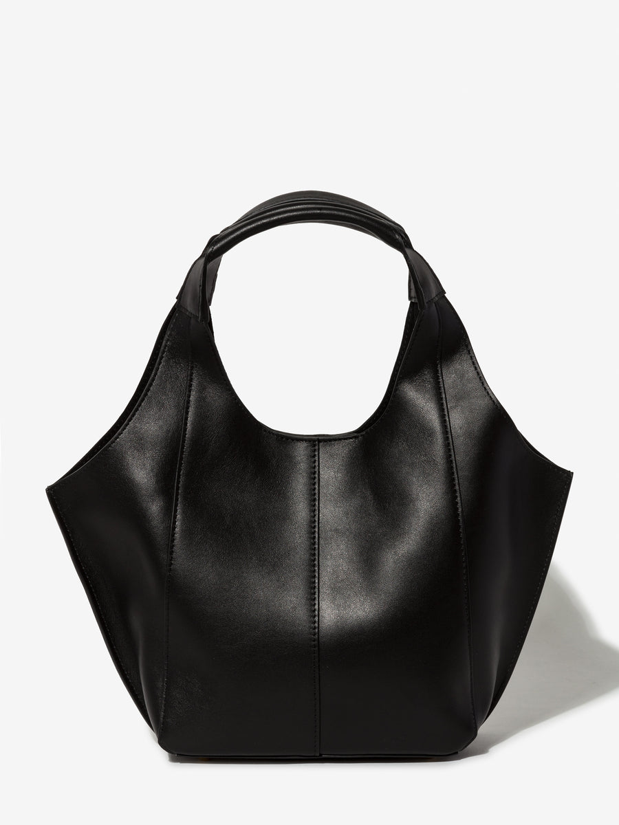 Parachute Mini in smooth black calfskin – back