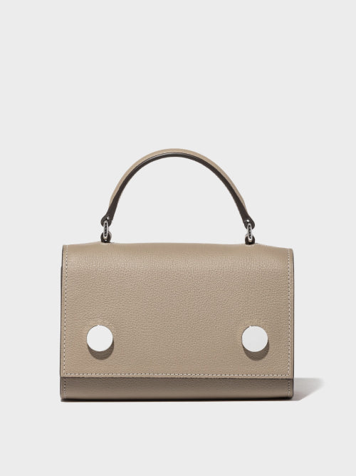 【threetimes】25HS★ (男女兼用) Munchkin Bag Munchkin in Smooth Khaki calfskin – RSVP Paris