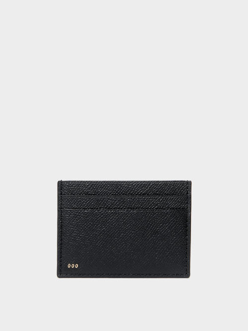 Smooth cognac calfskin leather cardholder – RSVP Paris