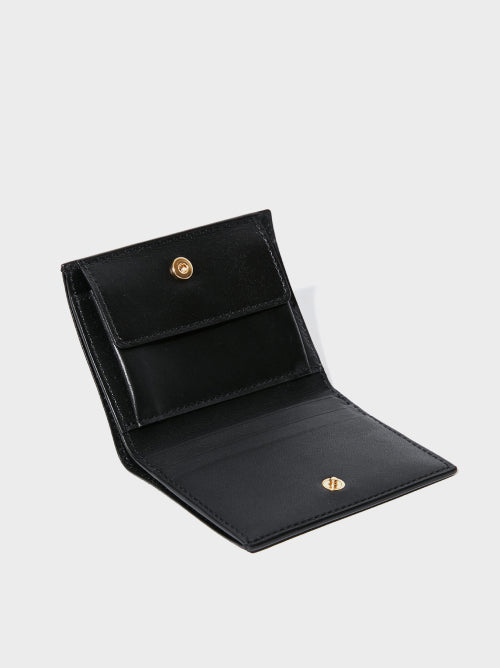 Smooth black calfskin leather cardholder – RSVP Paris
