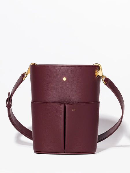 Low Five in Grained Burgundy calfskin – RSVP Paris