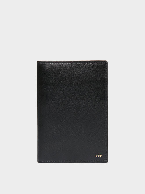 Smooth black calfskin leather cardholder – RSVP Paris