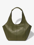 Parachute Medium in grained khaki calfskin – front