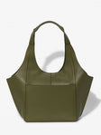 Parachute Medium in grained khaki calfskin – back