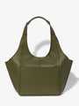 Parachute Medium in grained khaki calfskin – back