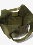 Parachute Medium in grained khaki calfskin – inside