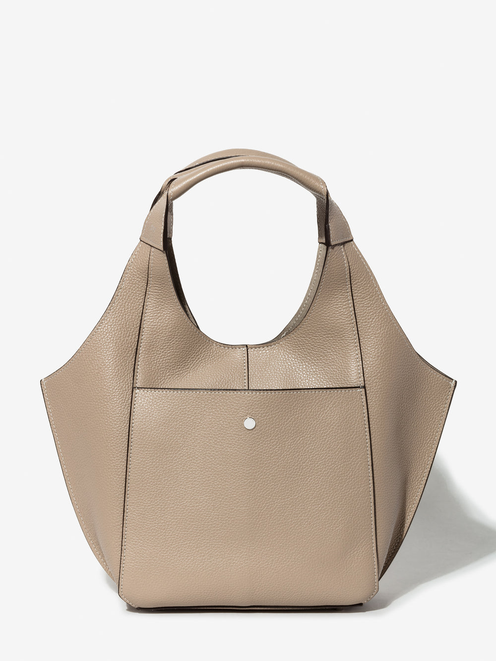 Parachute Mini in grained tourterelle calfskin – front