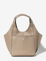 Parachute Mini in grained tourterelle calfskin – front