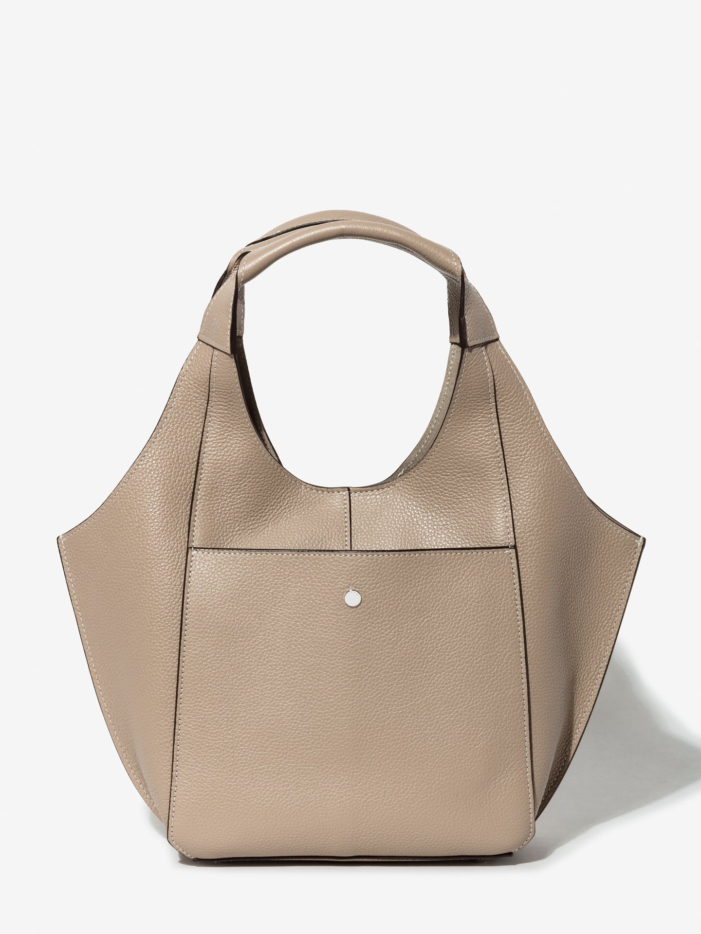 Parachute Mini in grained tourterelle calfskin – front