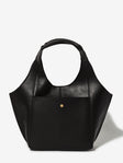 Parachute Mini in smooth black calfskin – front