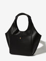 Parachute Mini in smooth black calfskin – three-quarter view