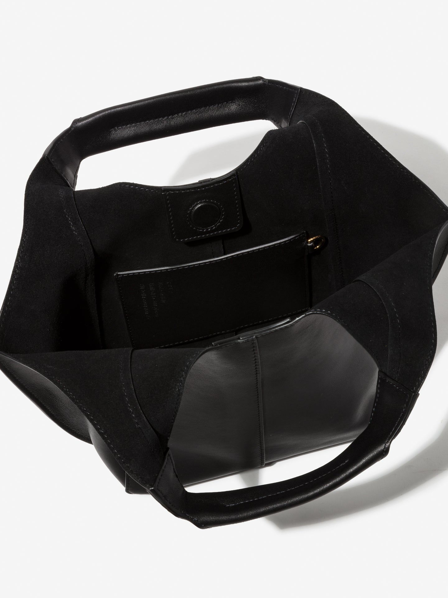 Parachute Mini in smooth black calfskin – inside