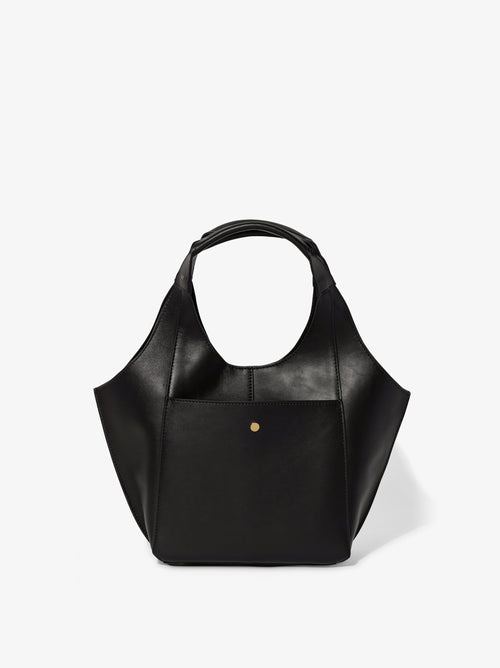 Parachute Mini in smooth black calfskin