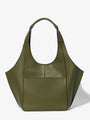Parachute Small in grained khaki calfskin – back