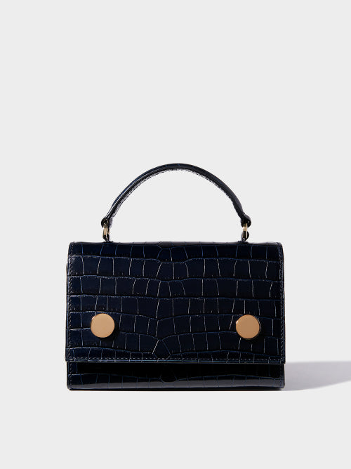 【threetimes】25HS★ (男女兼用) Munchkin Bag Munchkin in Grained Black calfskin – RSVP Paris